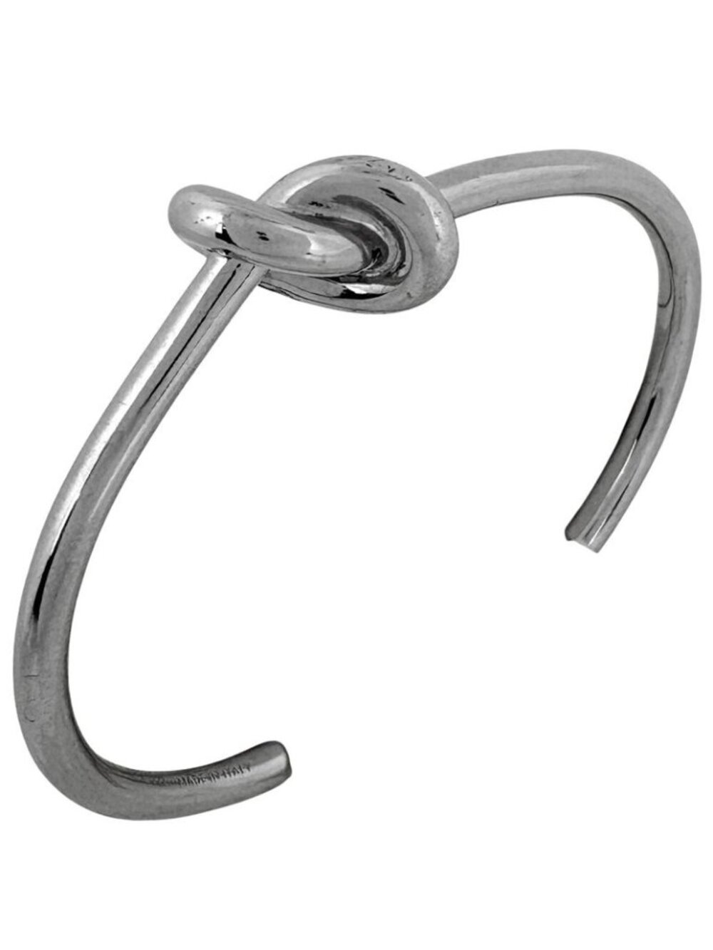 Celine Knot Extra Thin Bracelet Metal Silver